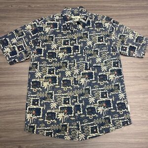 Summa 100% Silk Hawaiian Tropical Shirt Size Medium